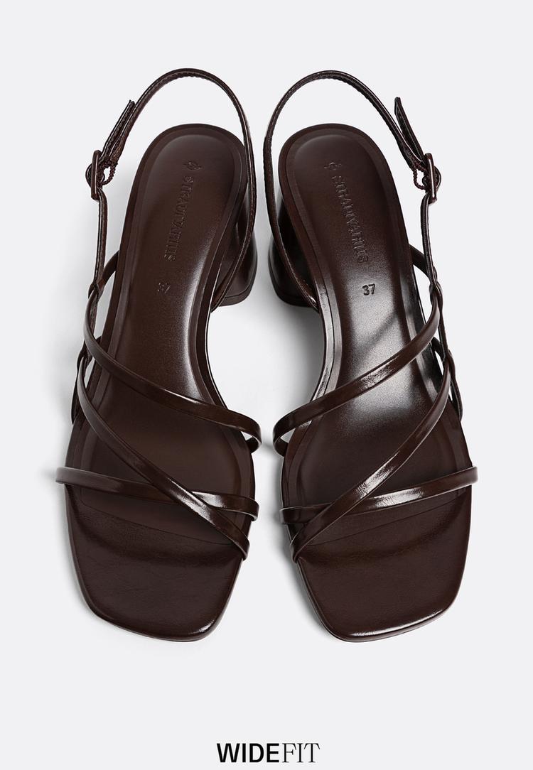 wide fit block heel sandals