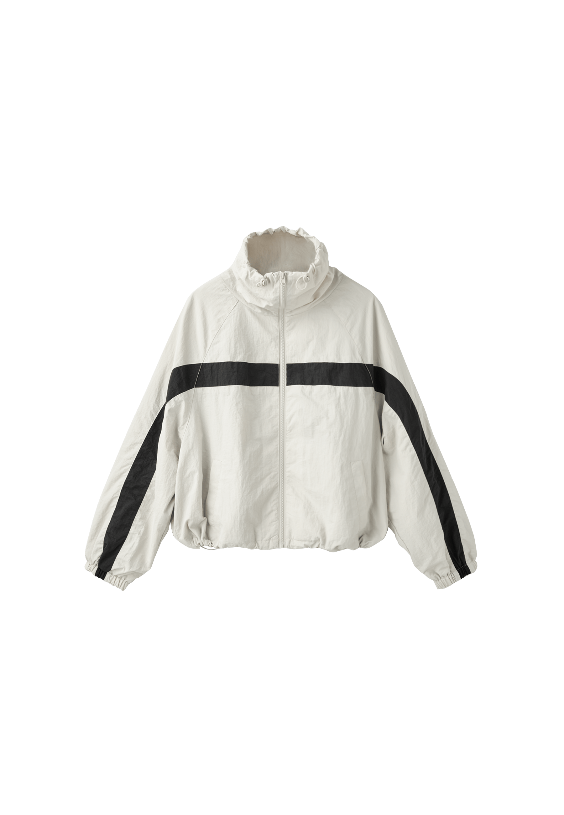 Technical windbreaker jacket — Black