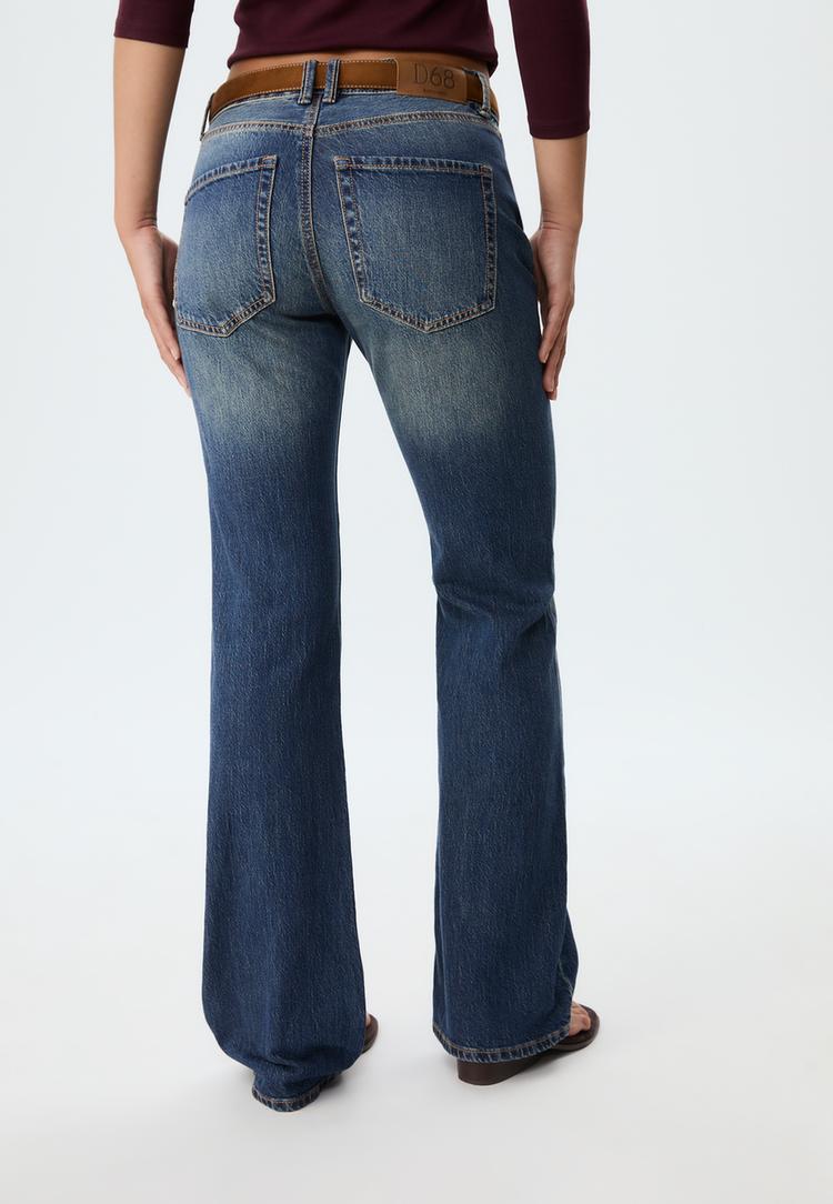 d68 jeans bootcut fit cinturon