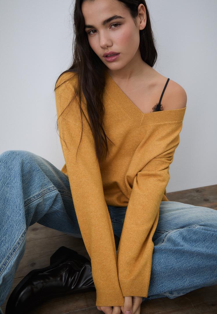 pull basique en maille au toucher doux