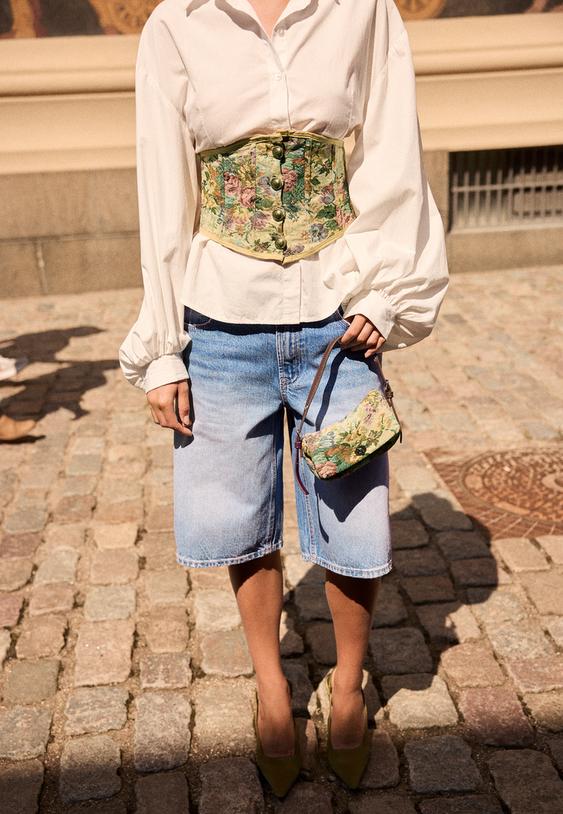 bermuda baggy in denim