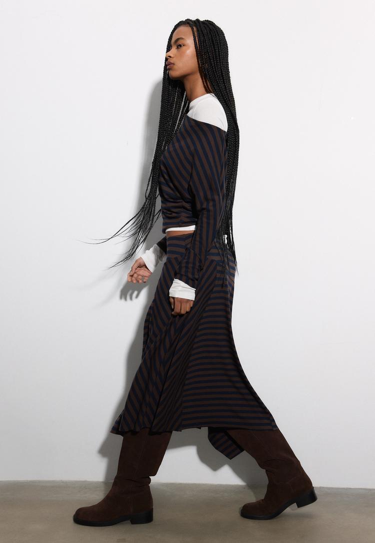 %C3%A7izgili asimetrik uzun etek