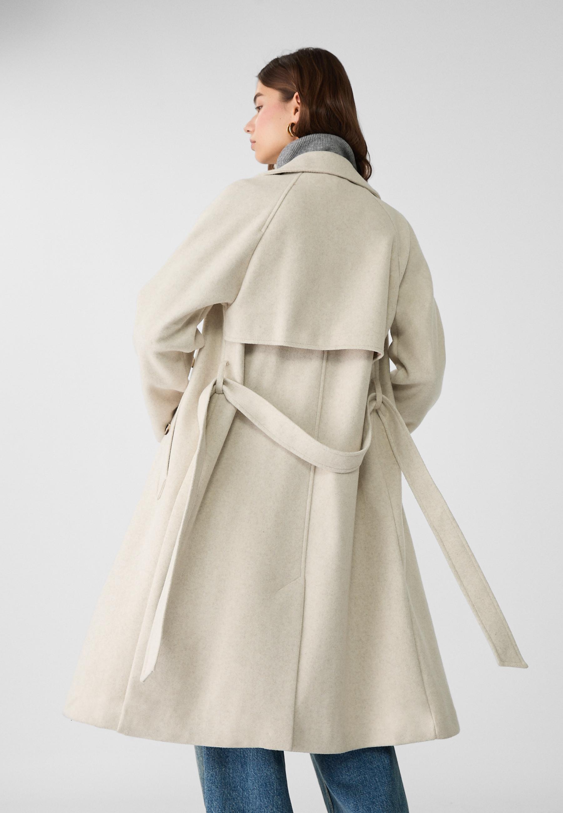 Soft-touch trench coat - Women's fashion | Stradivarius