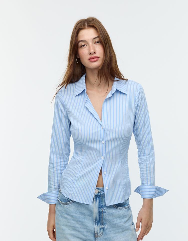 camisa basica fitted rayas