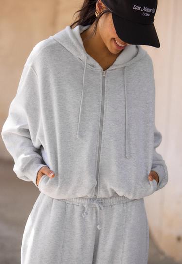 Puffed sweatshirt — Grey melange 6