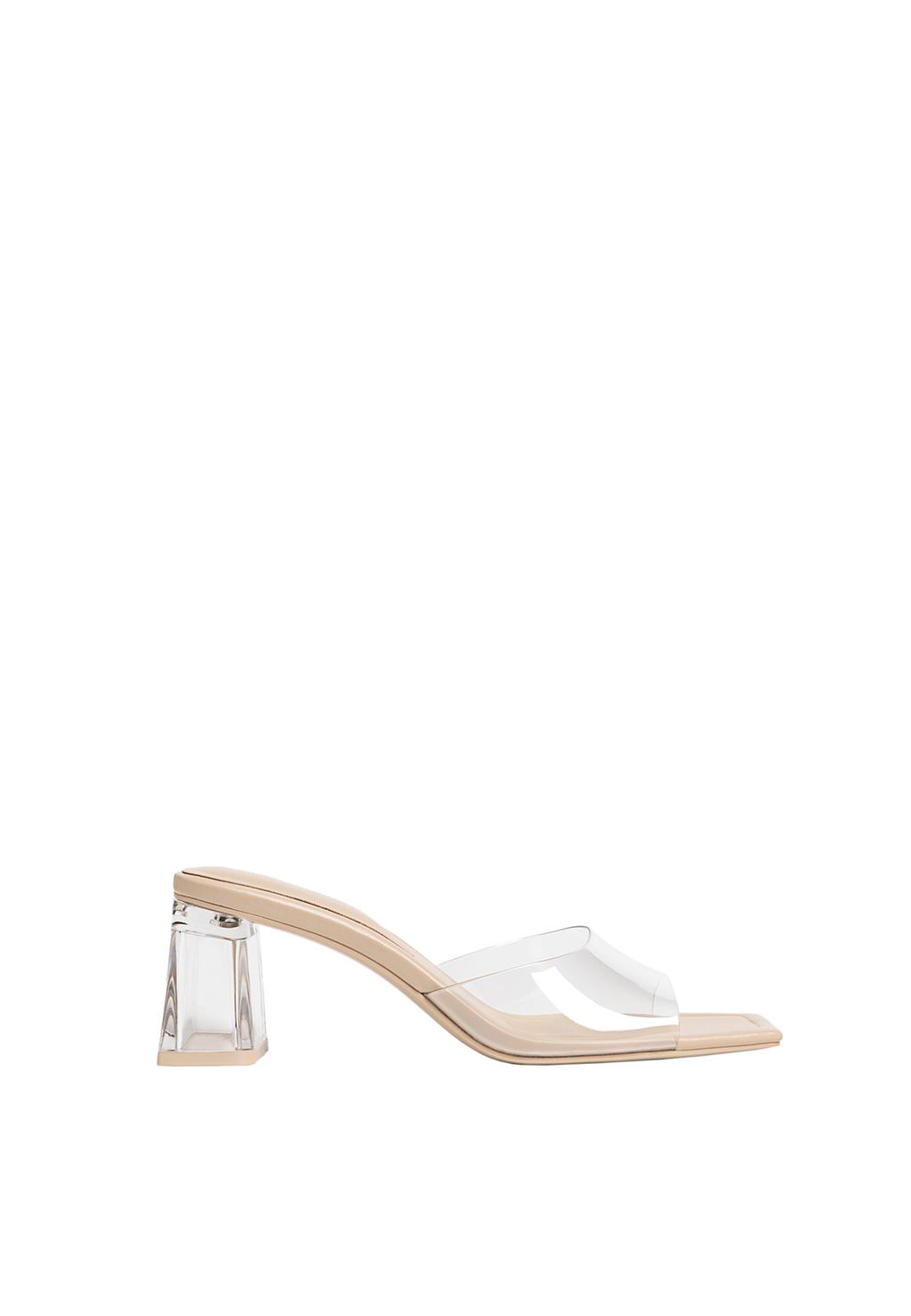 Sandalias tacón vinilo