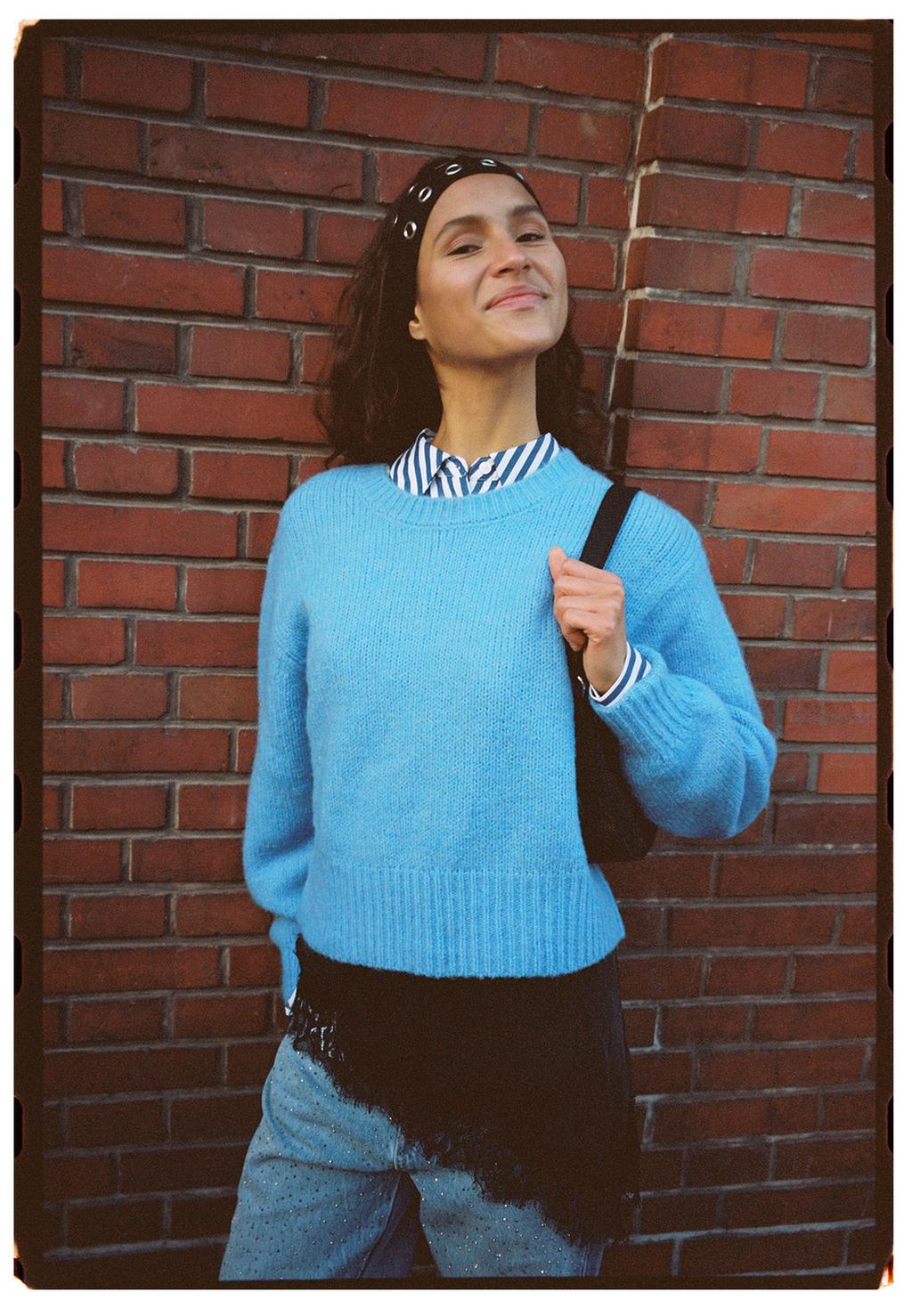 Soft-touch knitted jumper