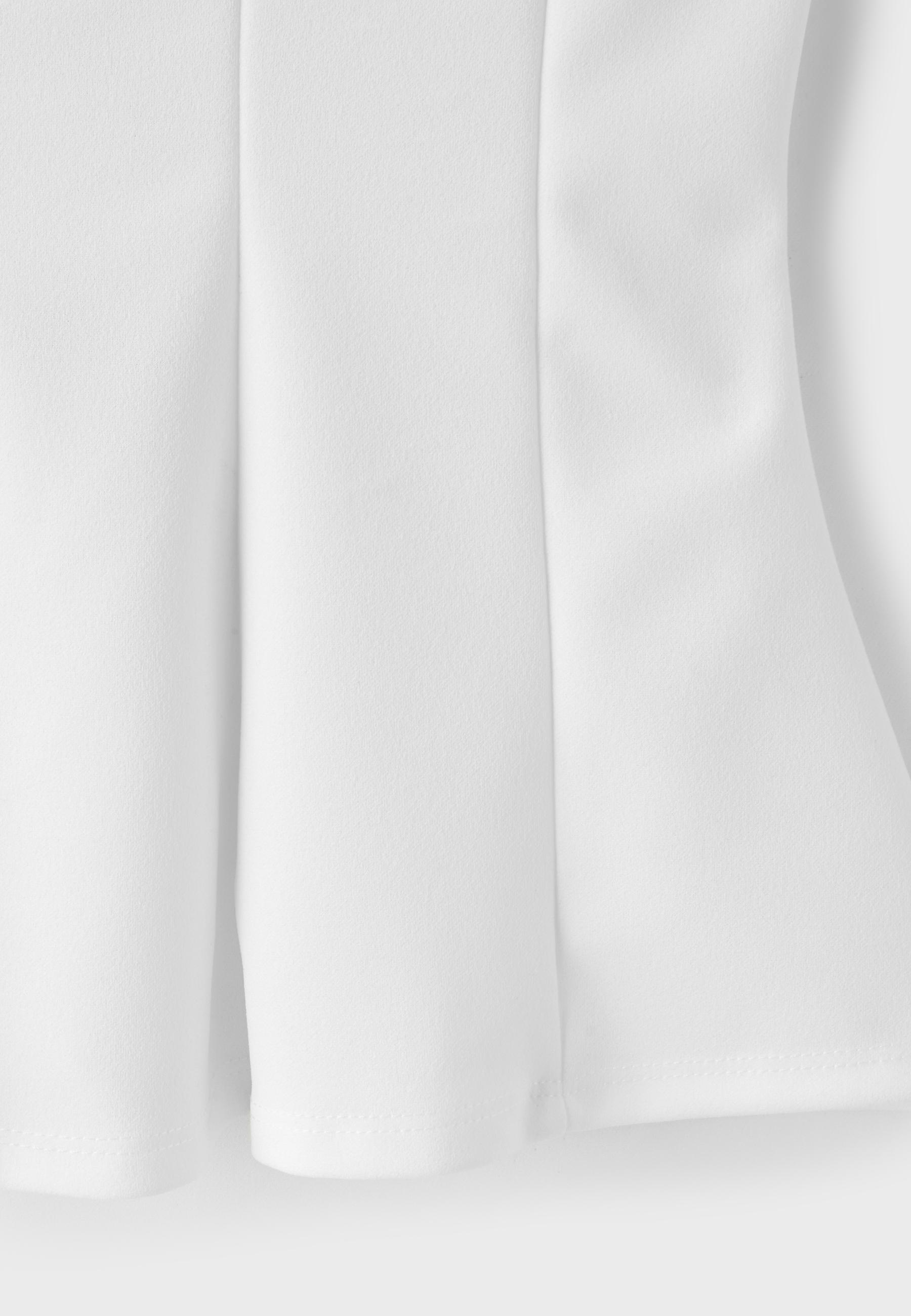 Peplum mini sleeve top — Ecru