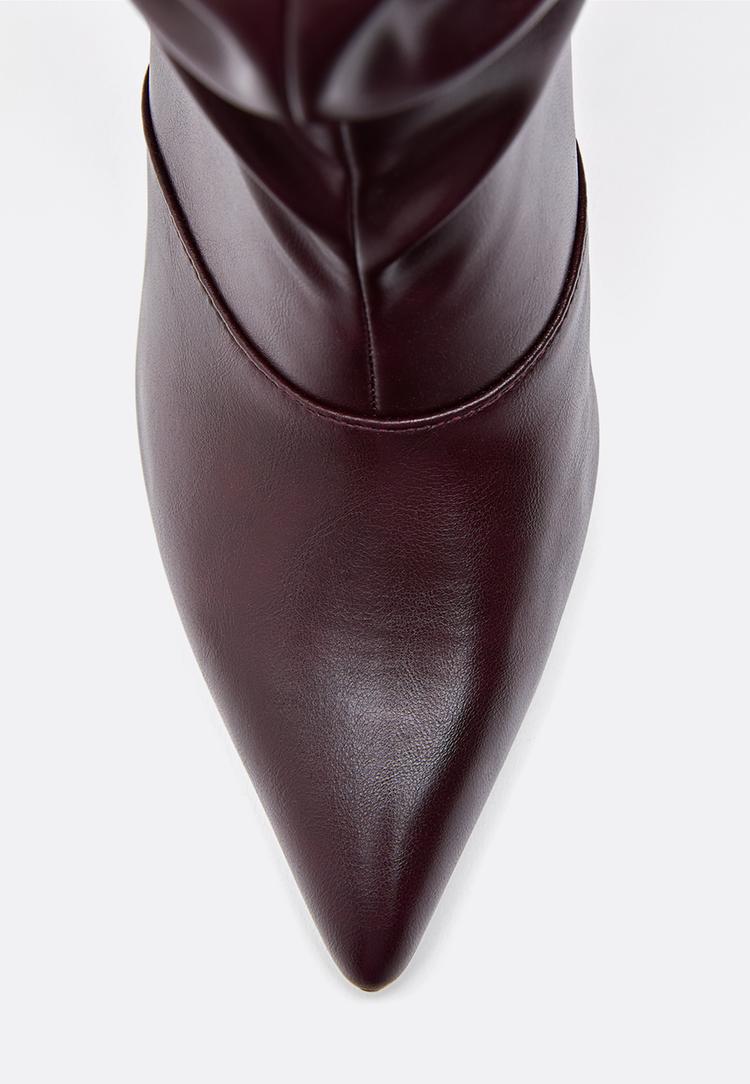 botines tacon cuna slouchy