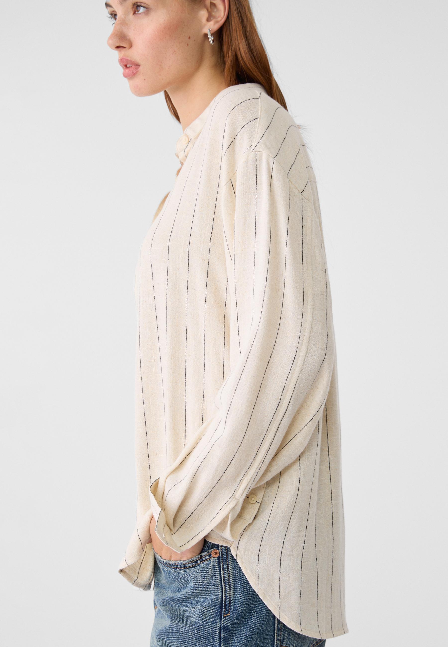 Striped shirt Women s fashion Stradivarius United Arab Emirates