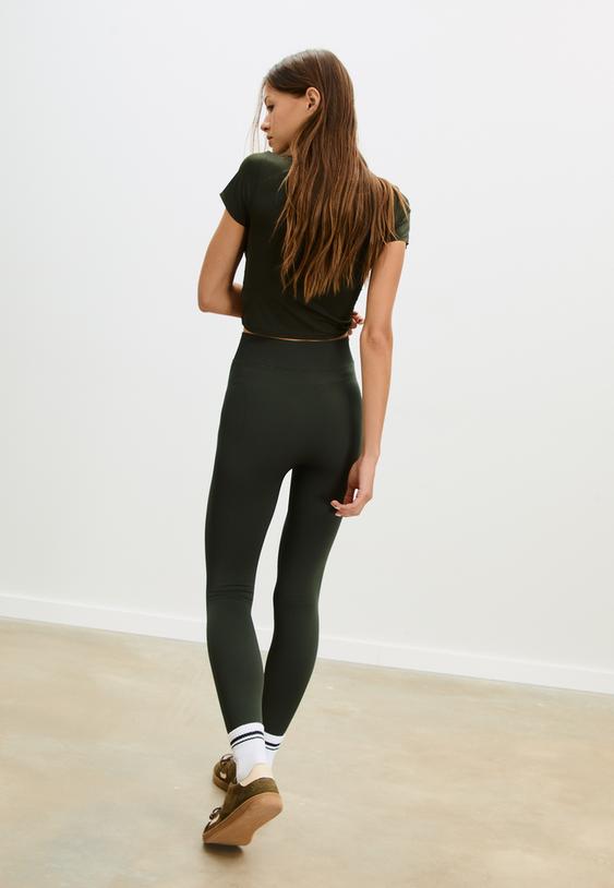 yuksek belli yumusak sekillendirici tayt