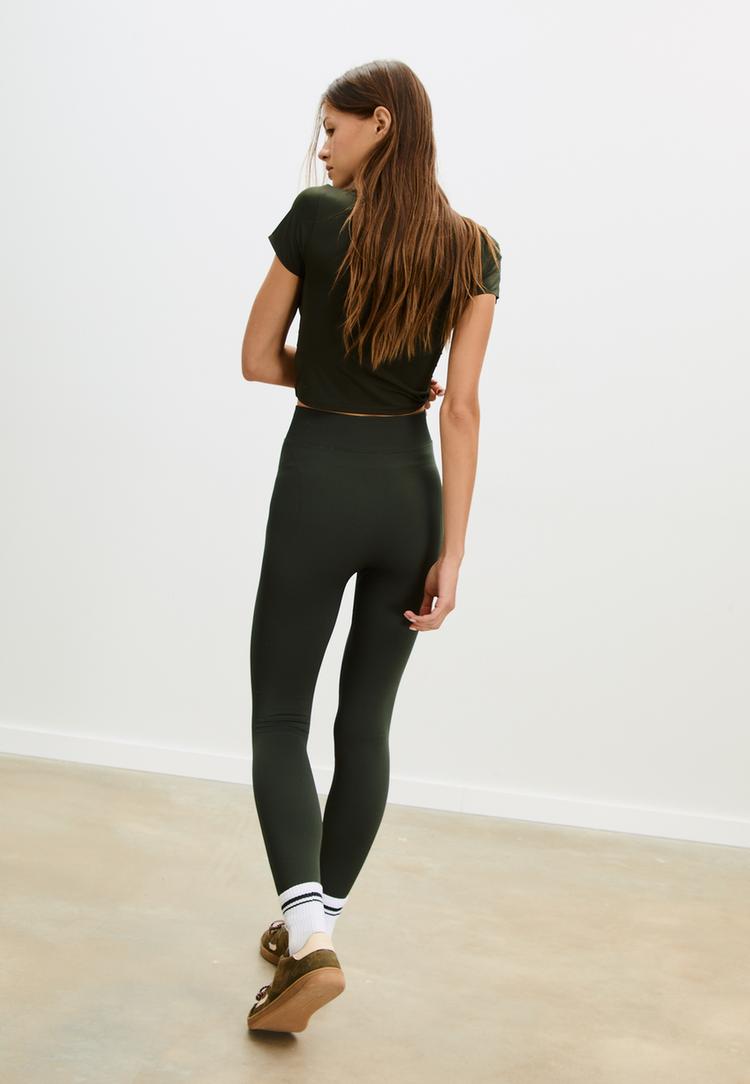 legging doux sculptant taille haute