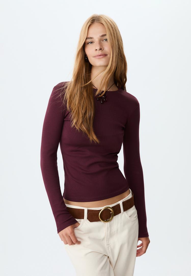 t shirt basique a manches longues
