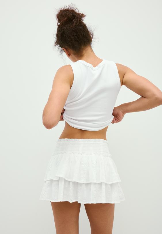 Volanlı dökümlü etek pantolon - Görsel 6