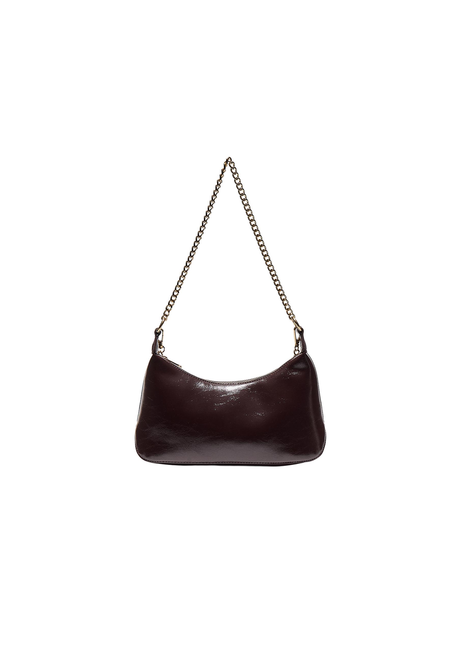 Crossbody bag with chains — Brown