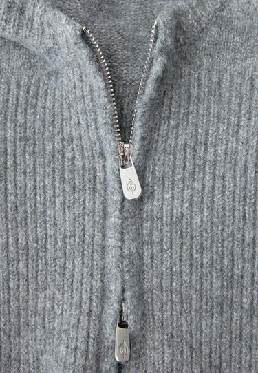 Zip-up balaclava — Grey melange 4