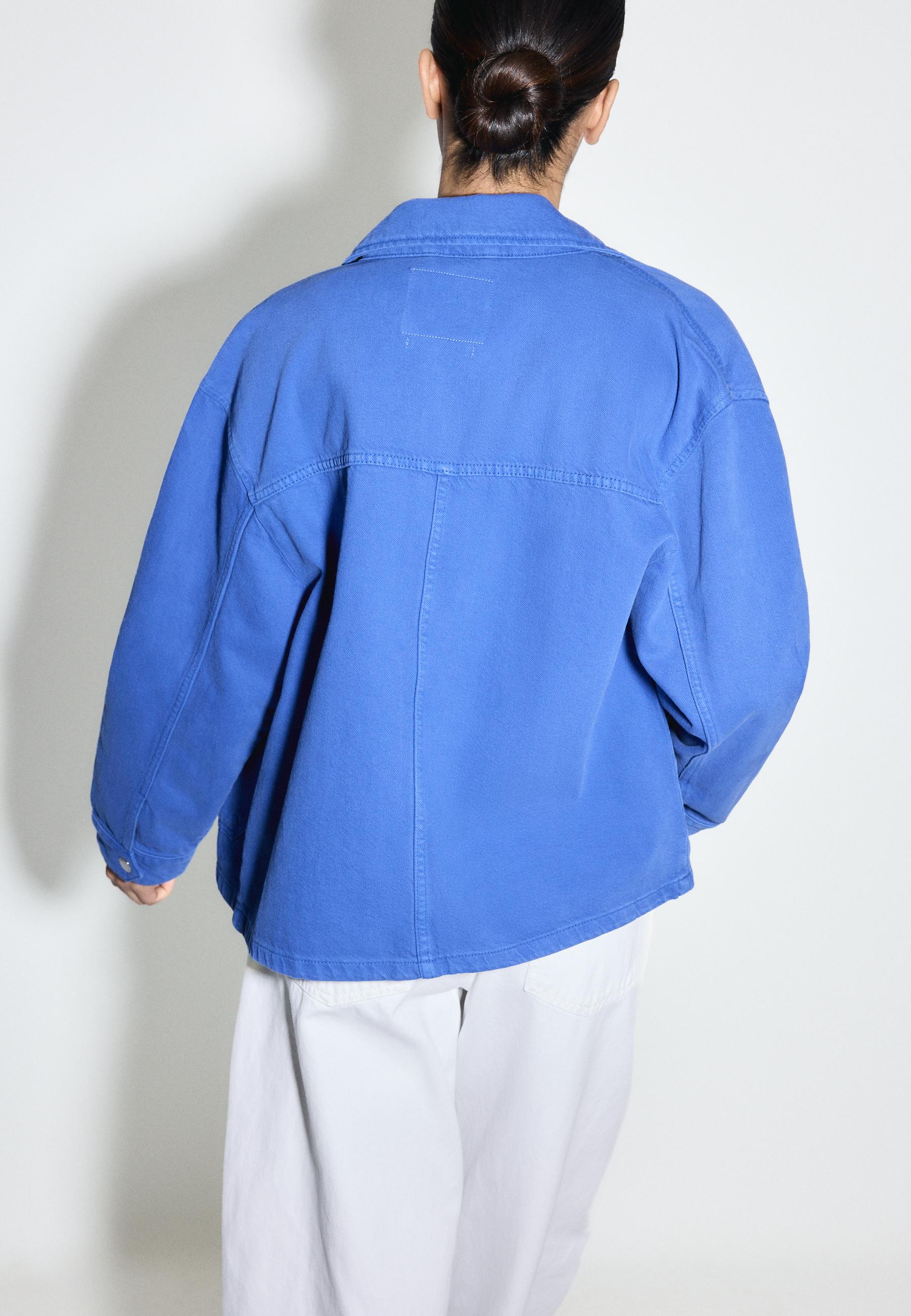 Patch pocket jacket — Electric blue