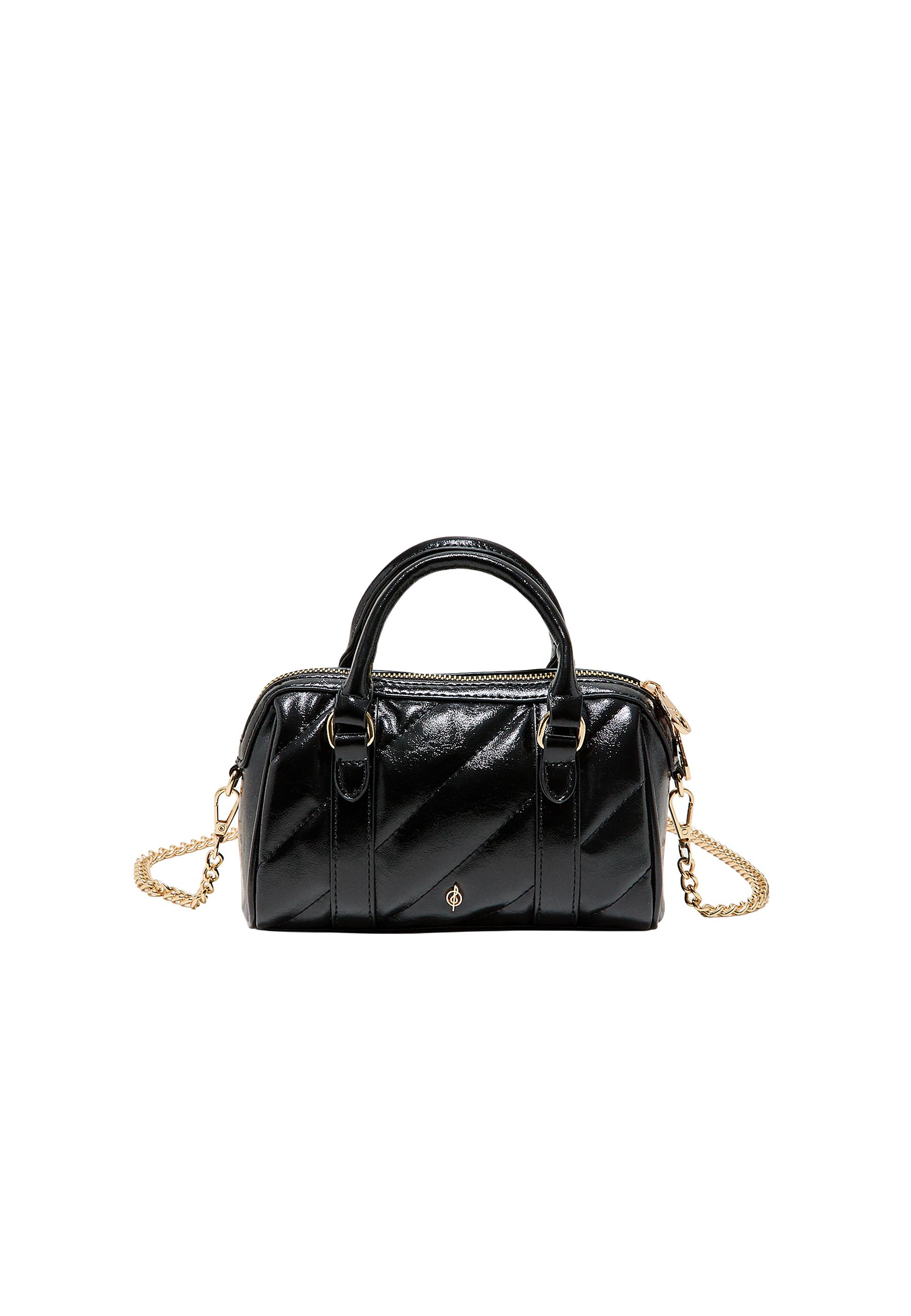 Quilted bowling bag — Black