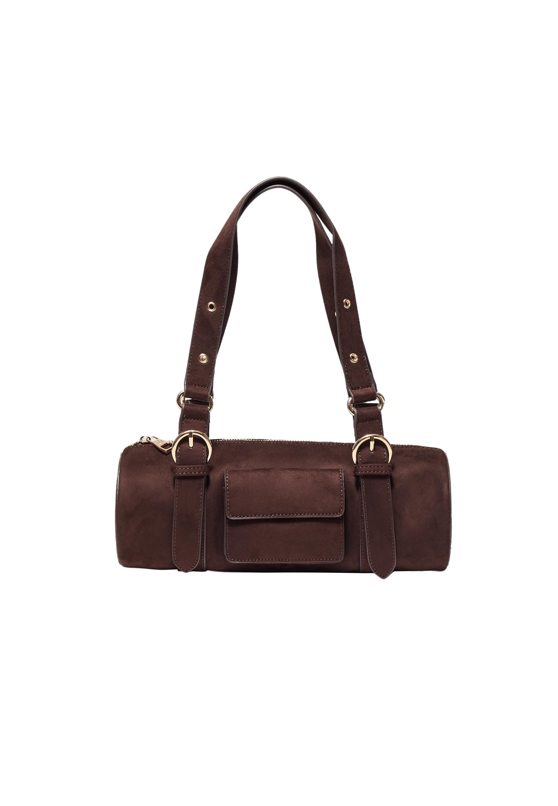 Bowling bag with metal details — Brown