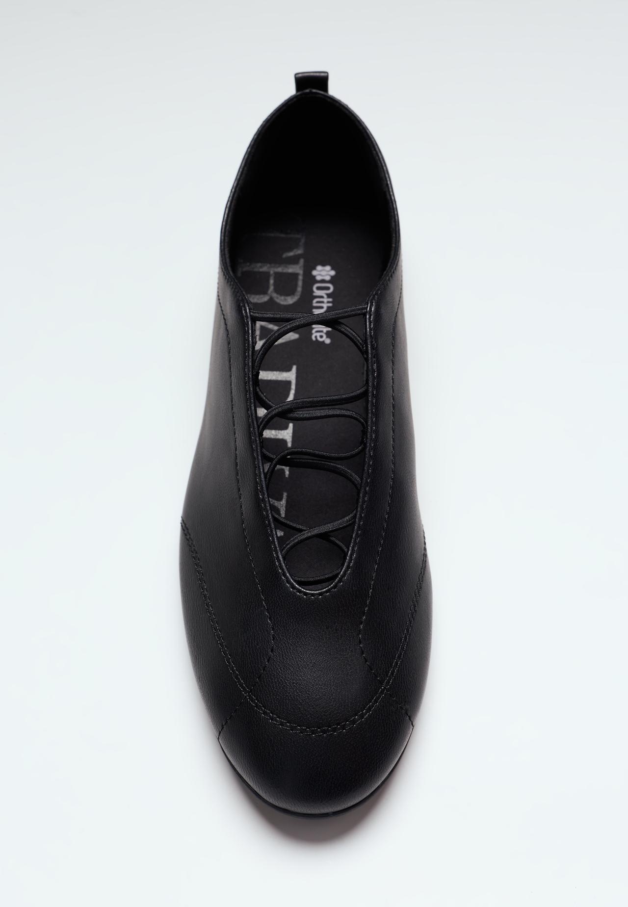 Extra-flexible strap sneaker ballerinas — BLACK