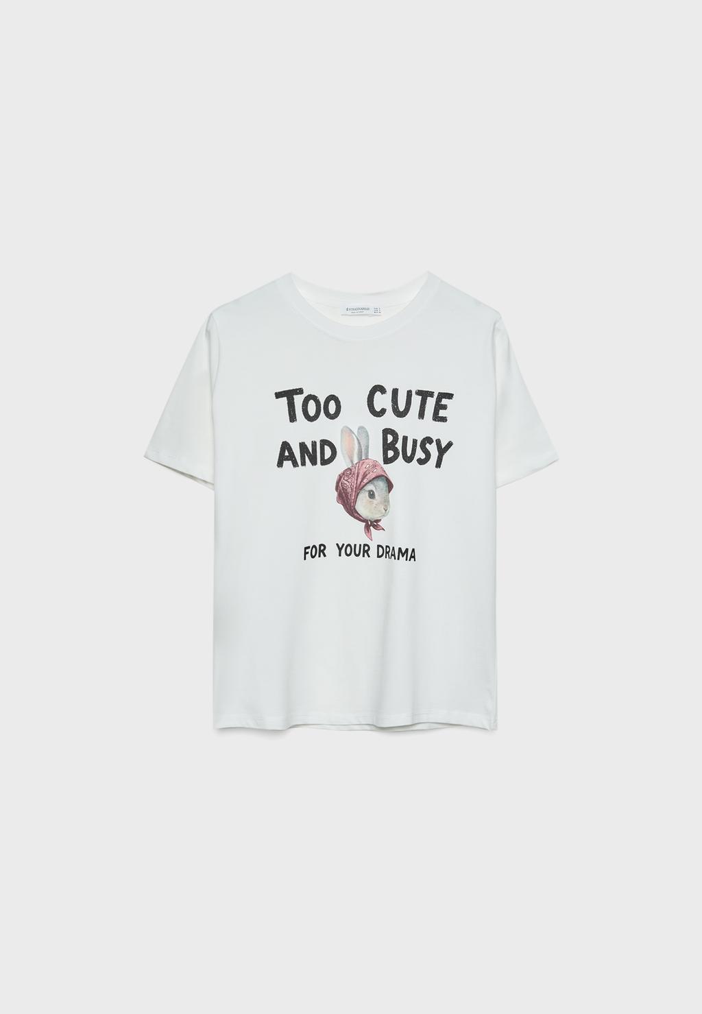 Regular fit rabbit shirt