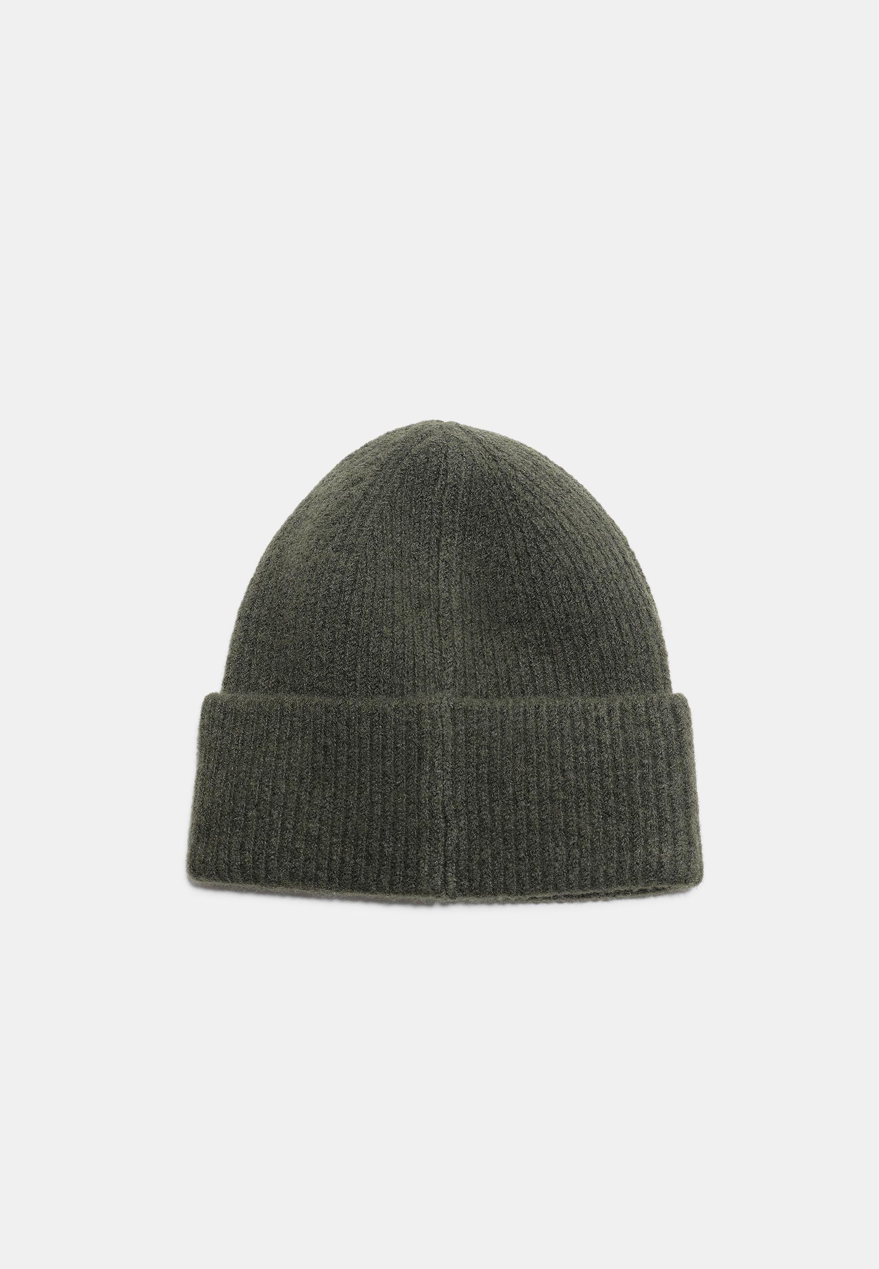 Basic knit hat — Khaki