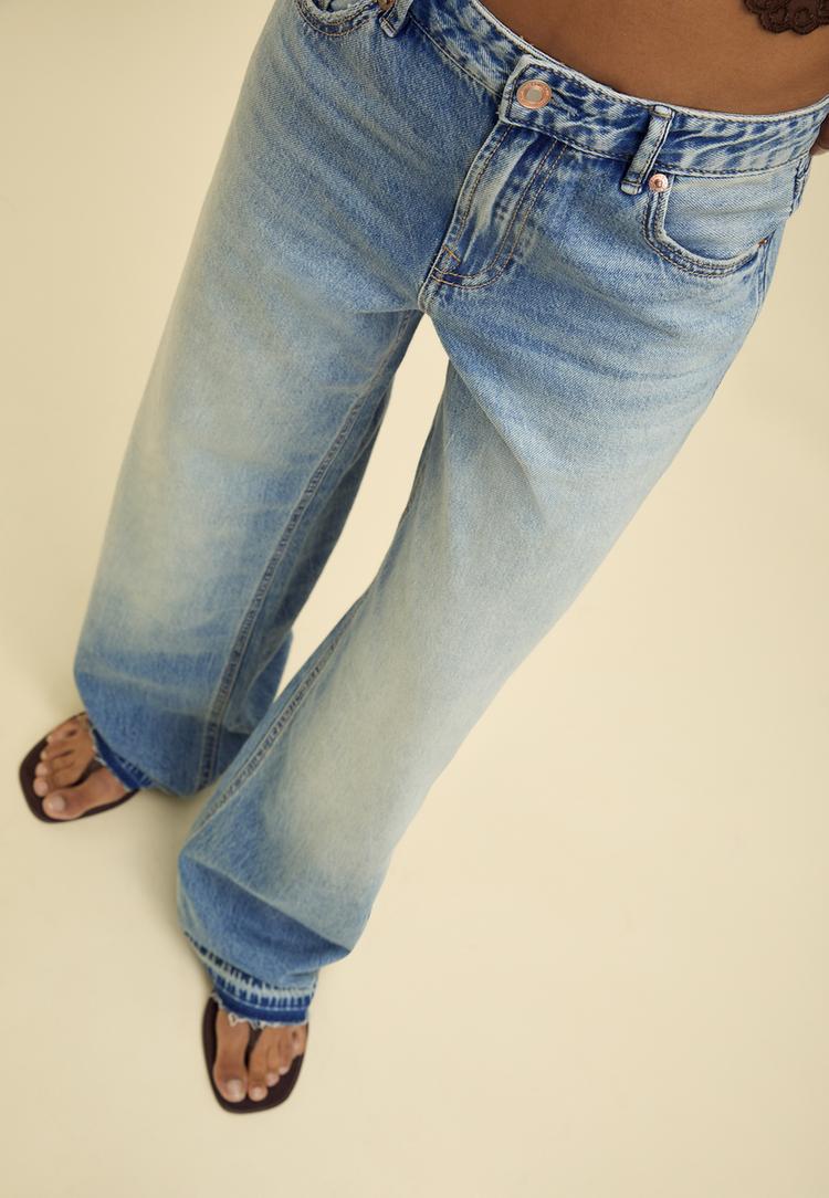 d91 dusuk bel genis paca jean