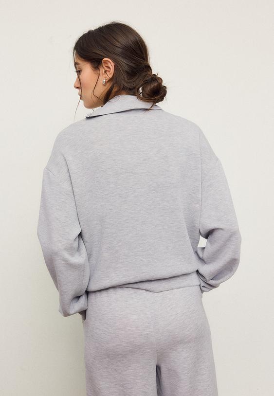 sudadera cremallera lateral tacto suave