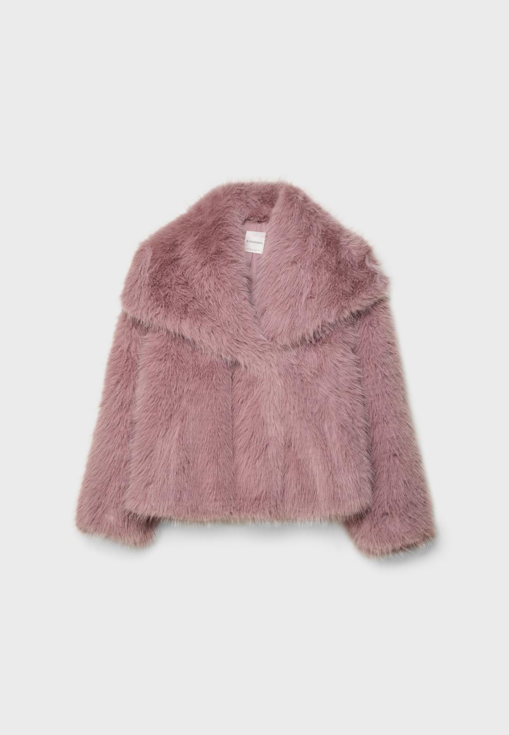 Коротка куртка зі штучного хутра