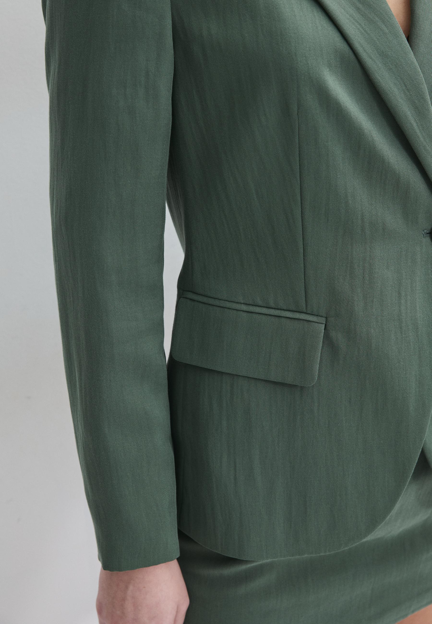 Asymmetric blazer — Khaki