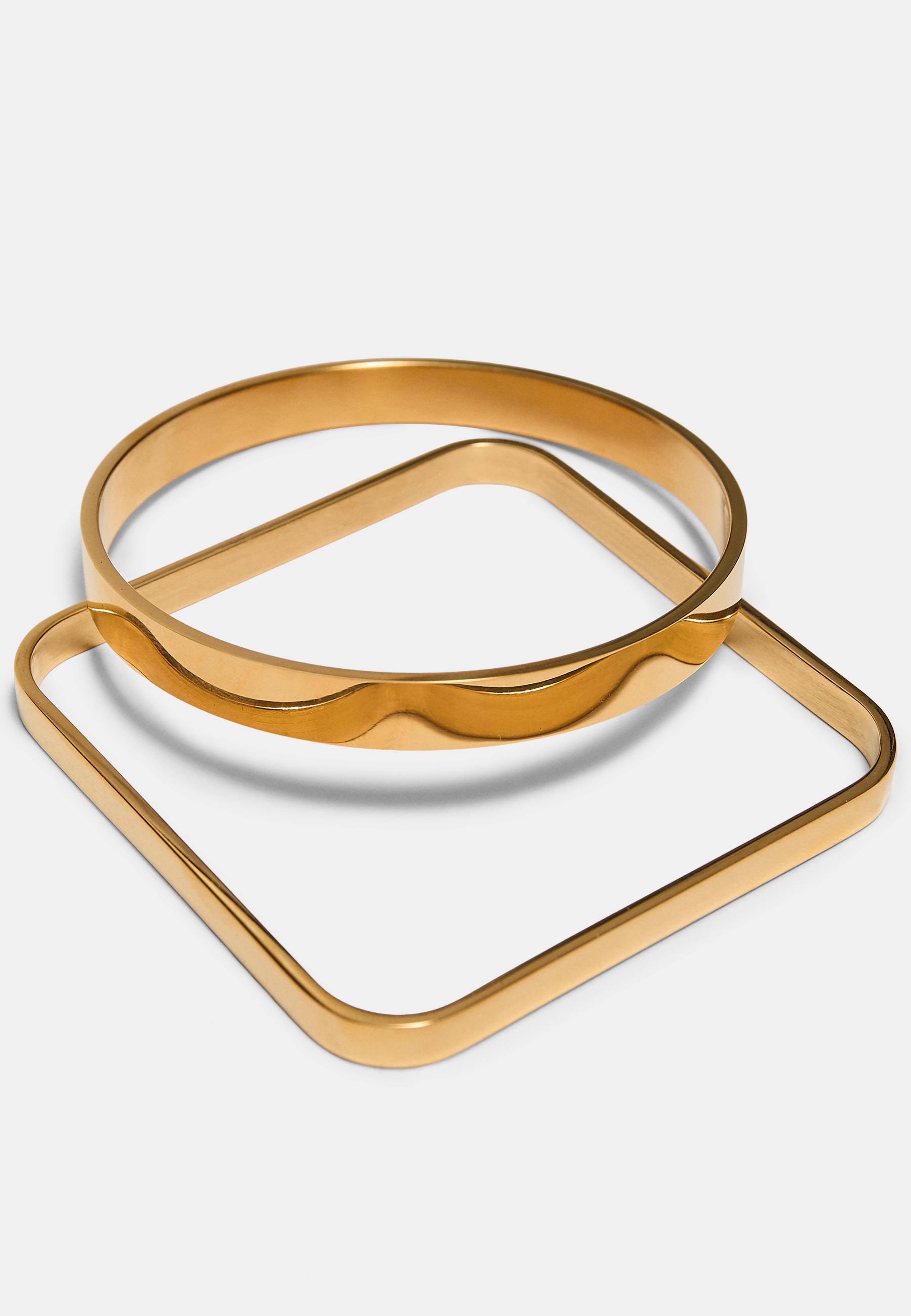 Set of 2 combined waterproof bracelets — Yellow