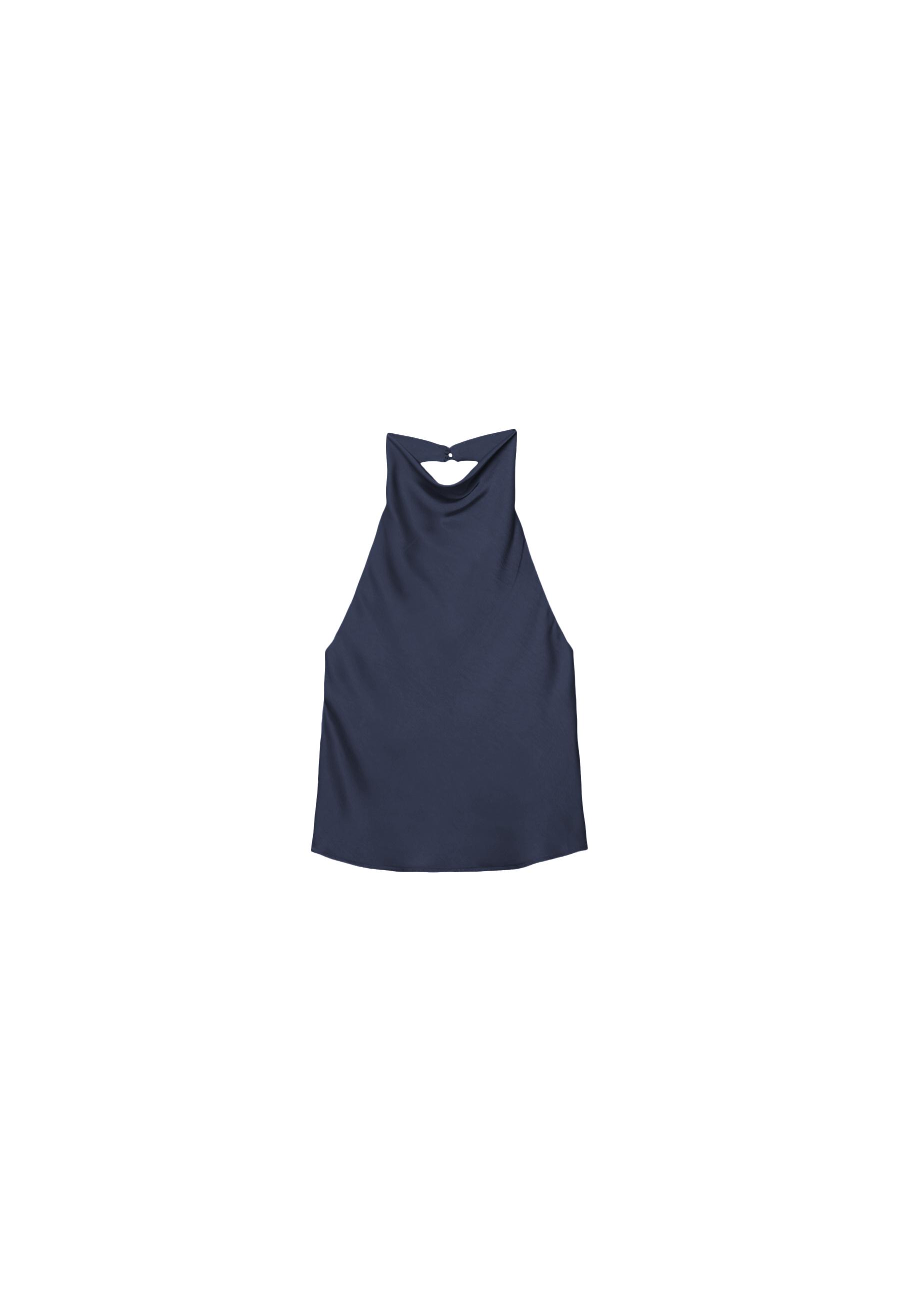 Stradivarius Saten halter top