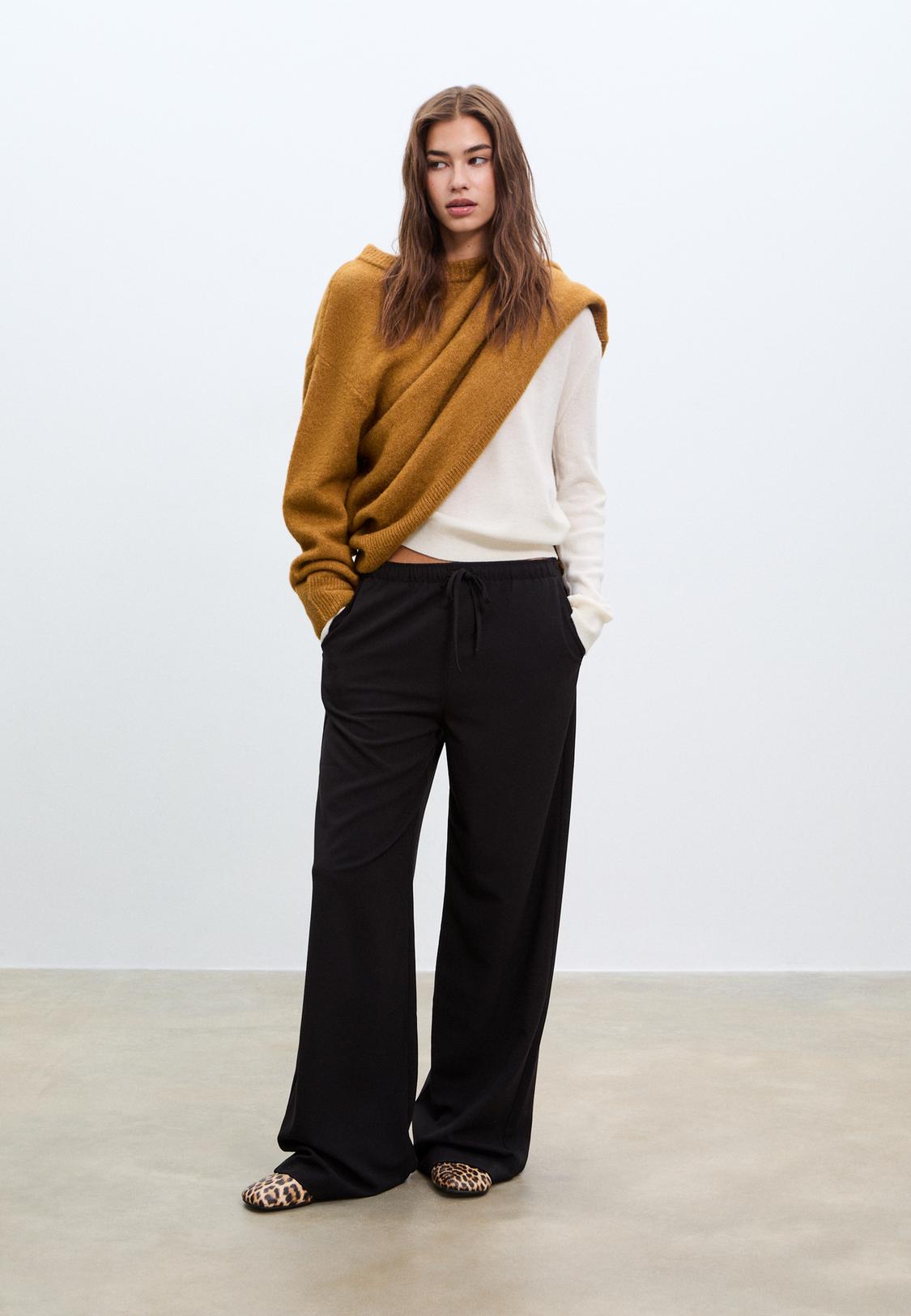 Flowy long dress trousers - Women's fashion | Stradivarius Algrie