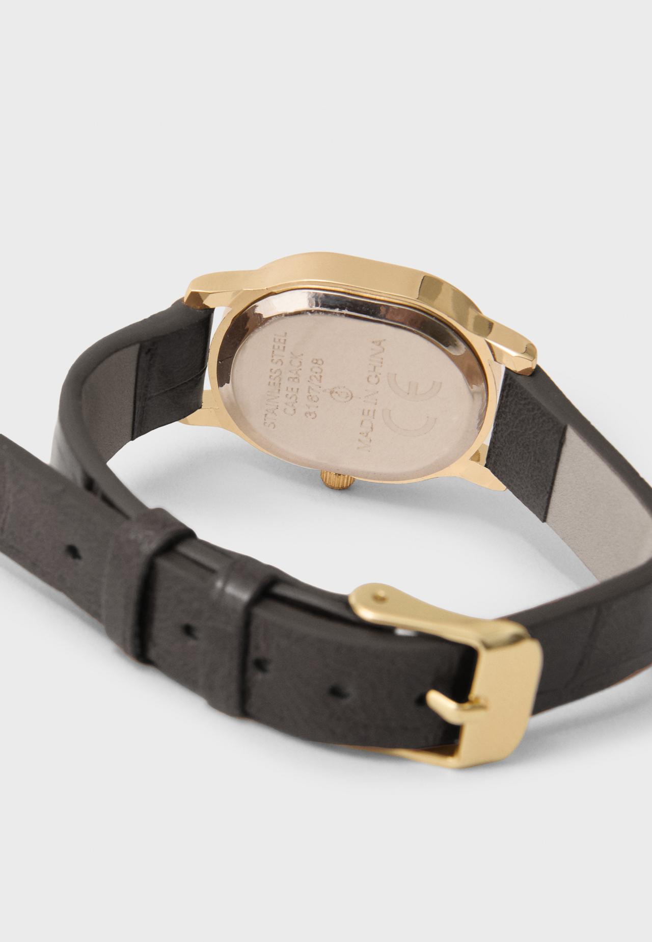 Oval watch bracelet — Black