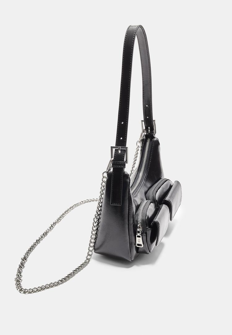 mini shoulder bag with pockets