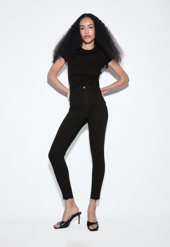 Stradivarius Super Taille Haute Noir 40