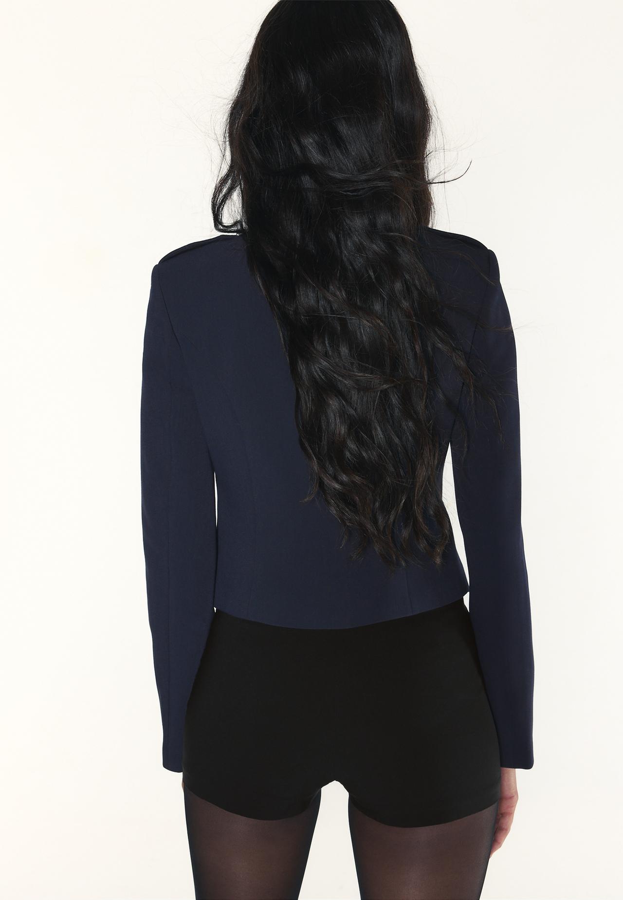 Metal button blazer — Navy blue