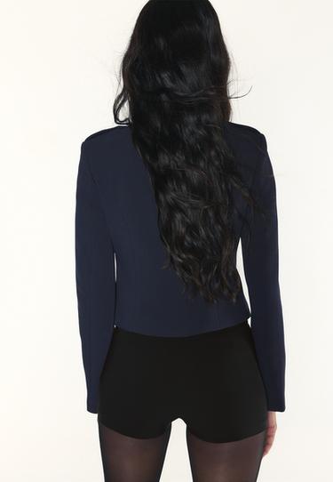 Metal button blazer — Navy blue 5