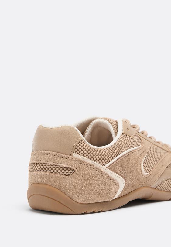 soft netstof jogging sneakers