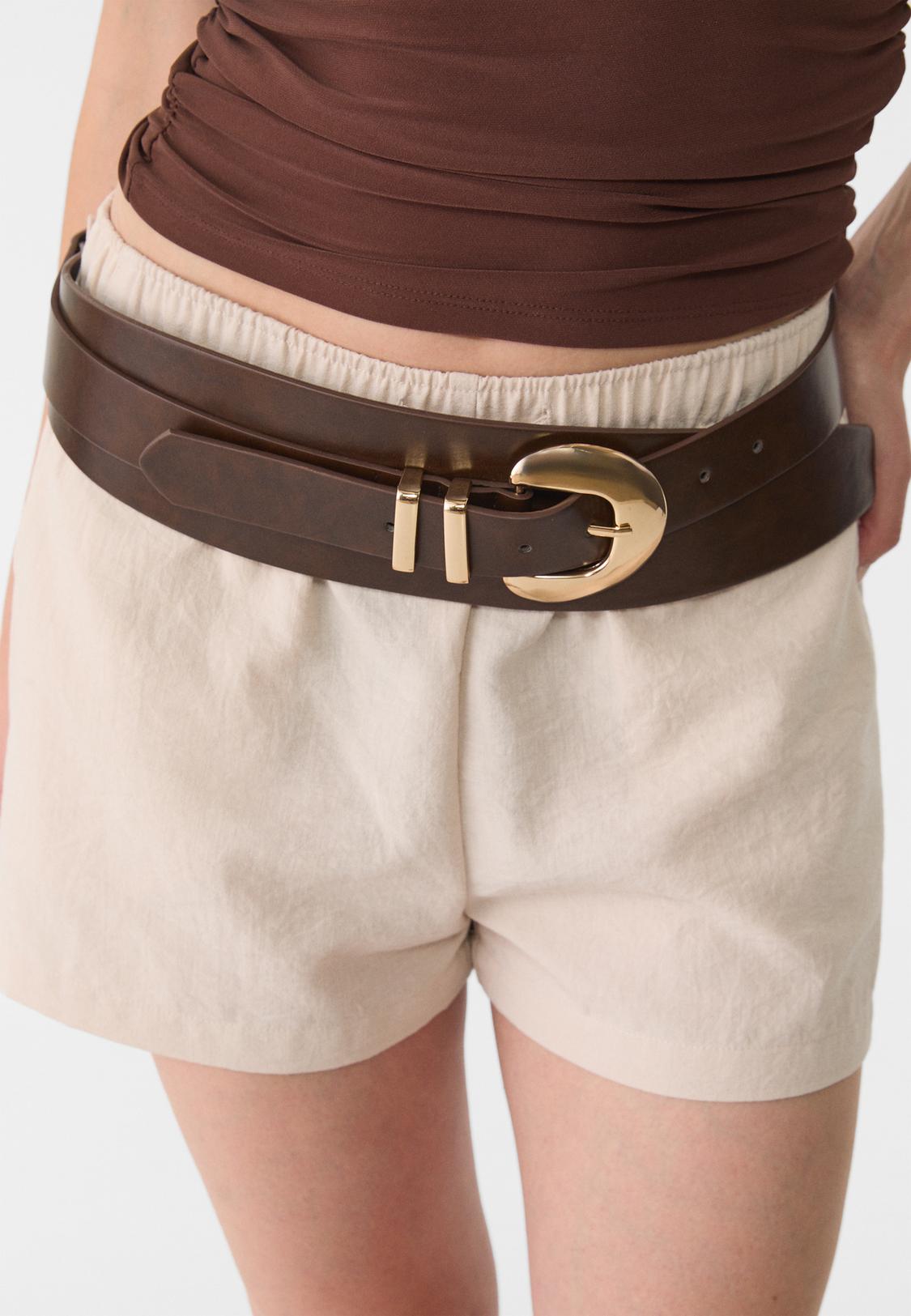 Georgia Belt Wide Tan Belt Wide Georgia Belt In Tan Lizzie Fortunato
