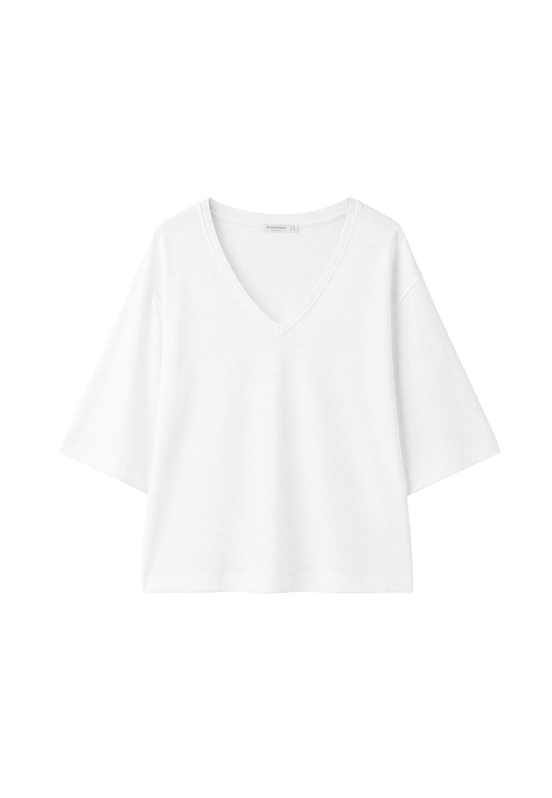 V-neck T-shirt — White