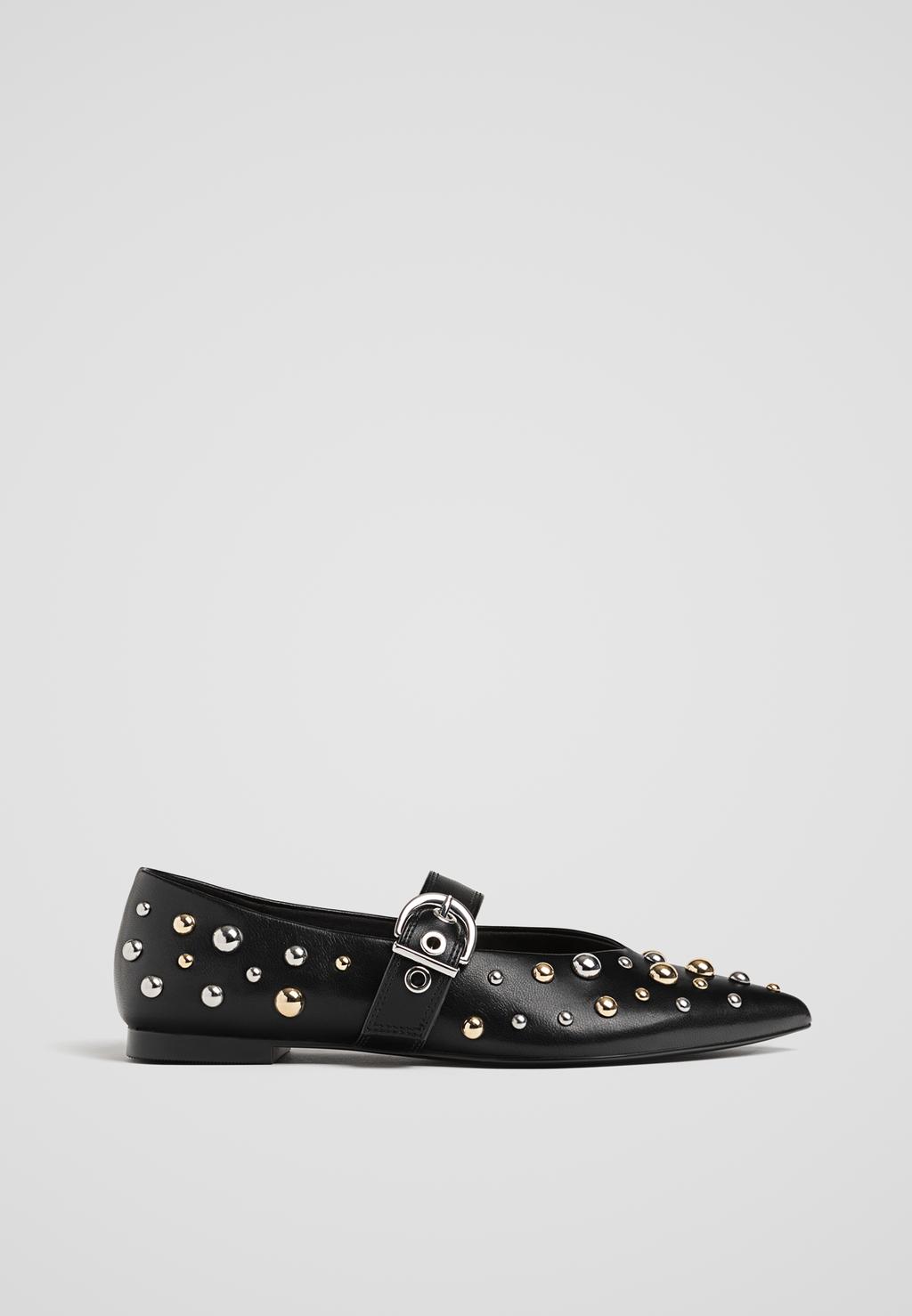 Studded ballet flats