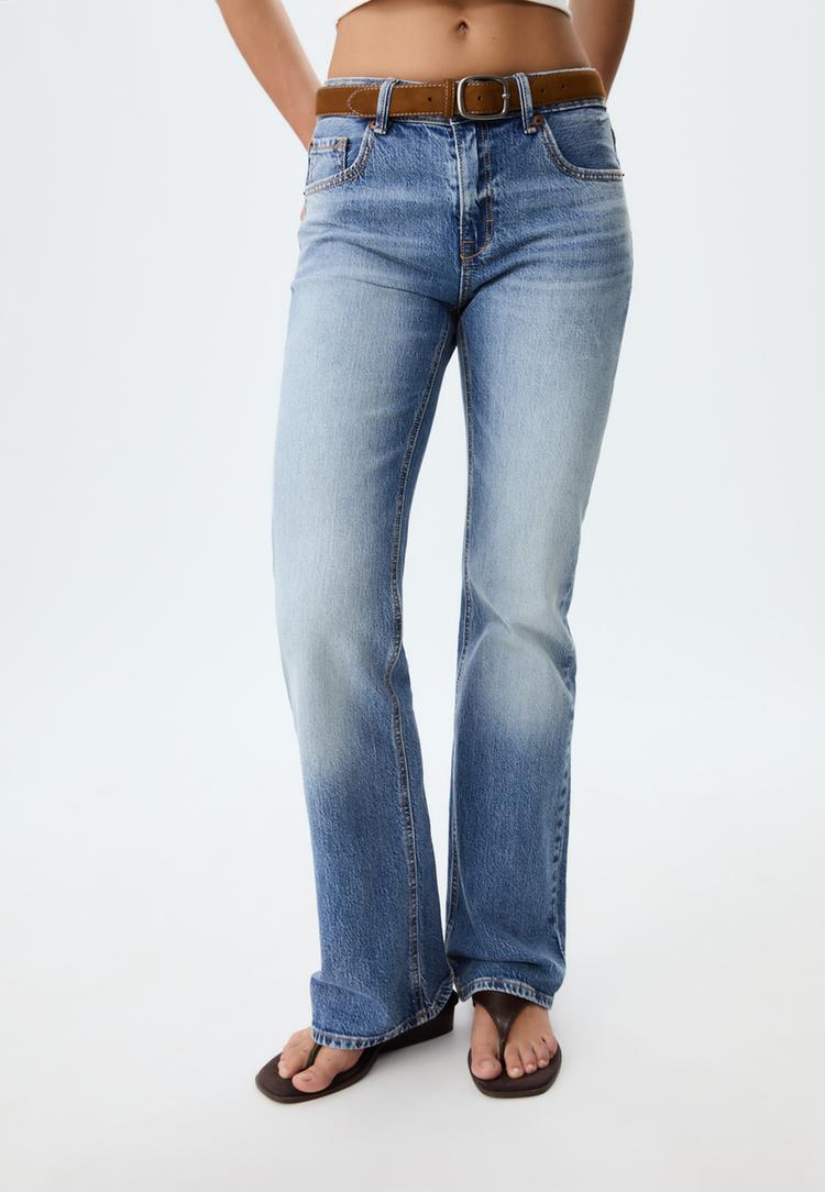 d68 jeans bootcut fit cinturon