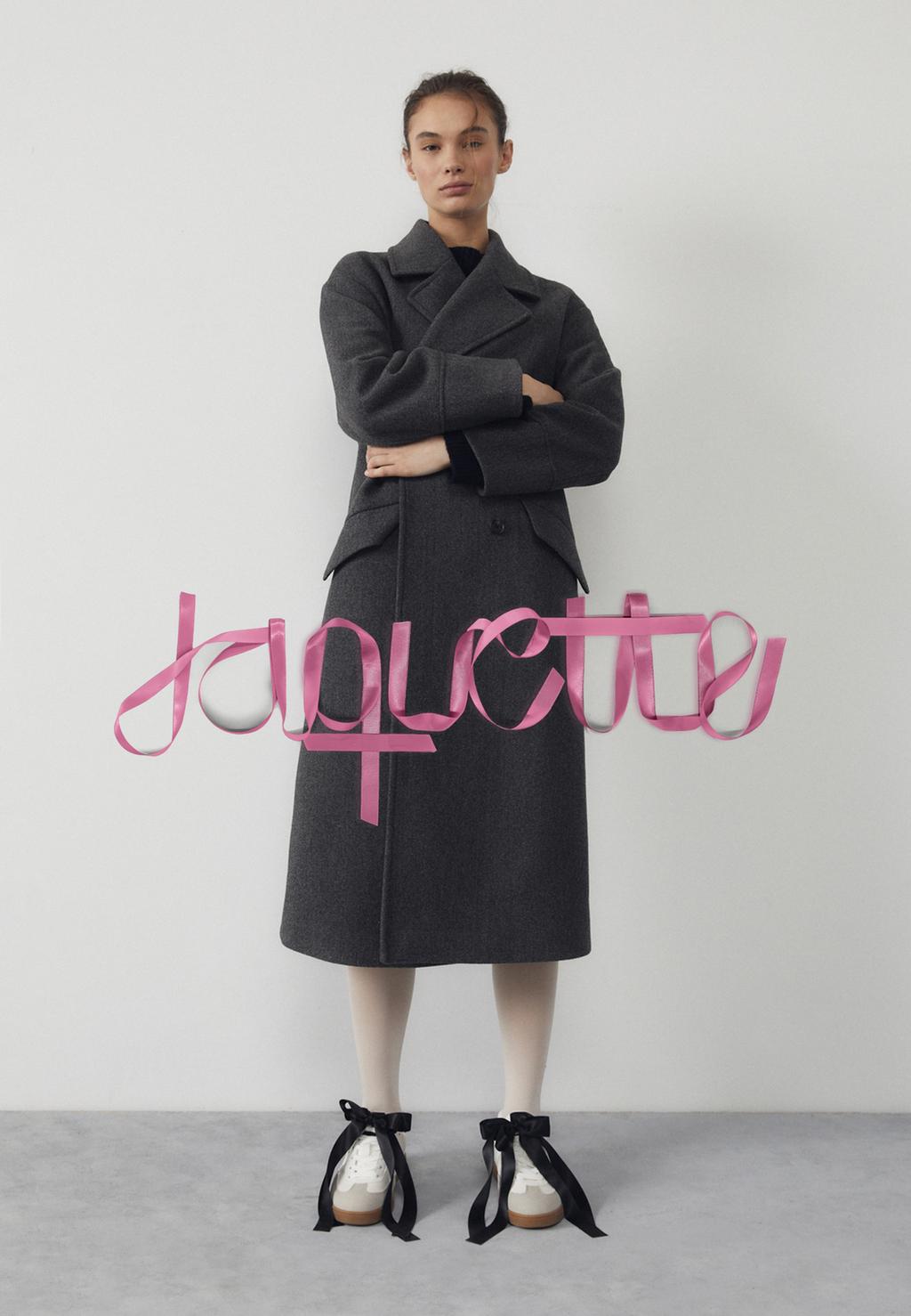 Abrigo oversize tacto suave