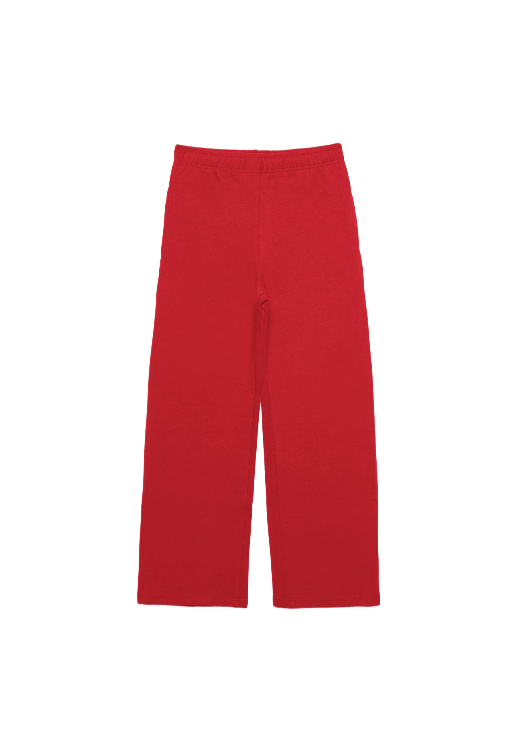 Wide-leg jogger trousers — Red