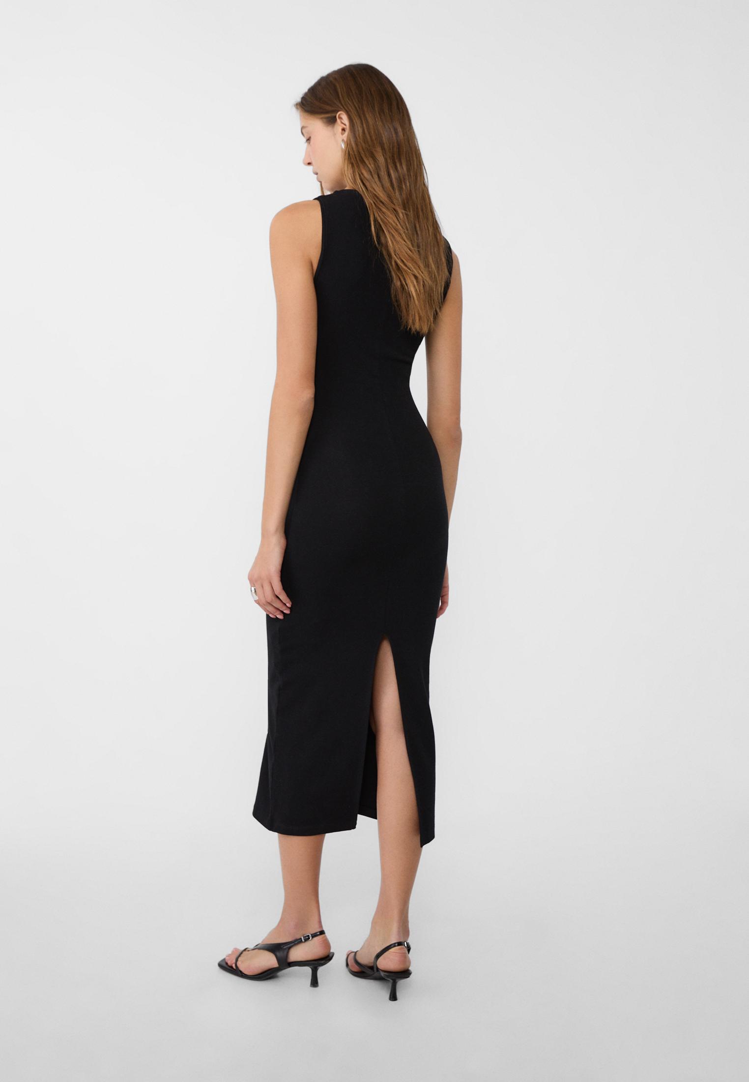 Stradivarius robe noire sale