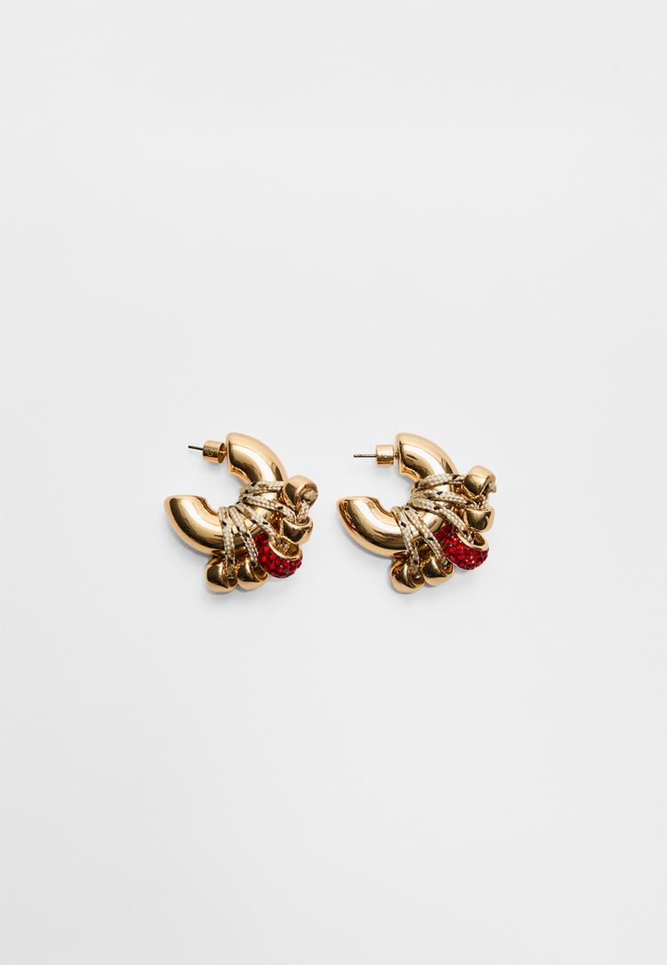 rope hoop earrings