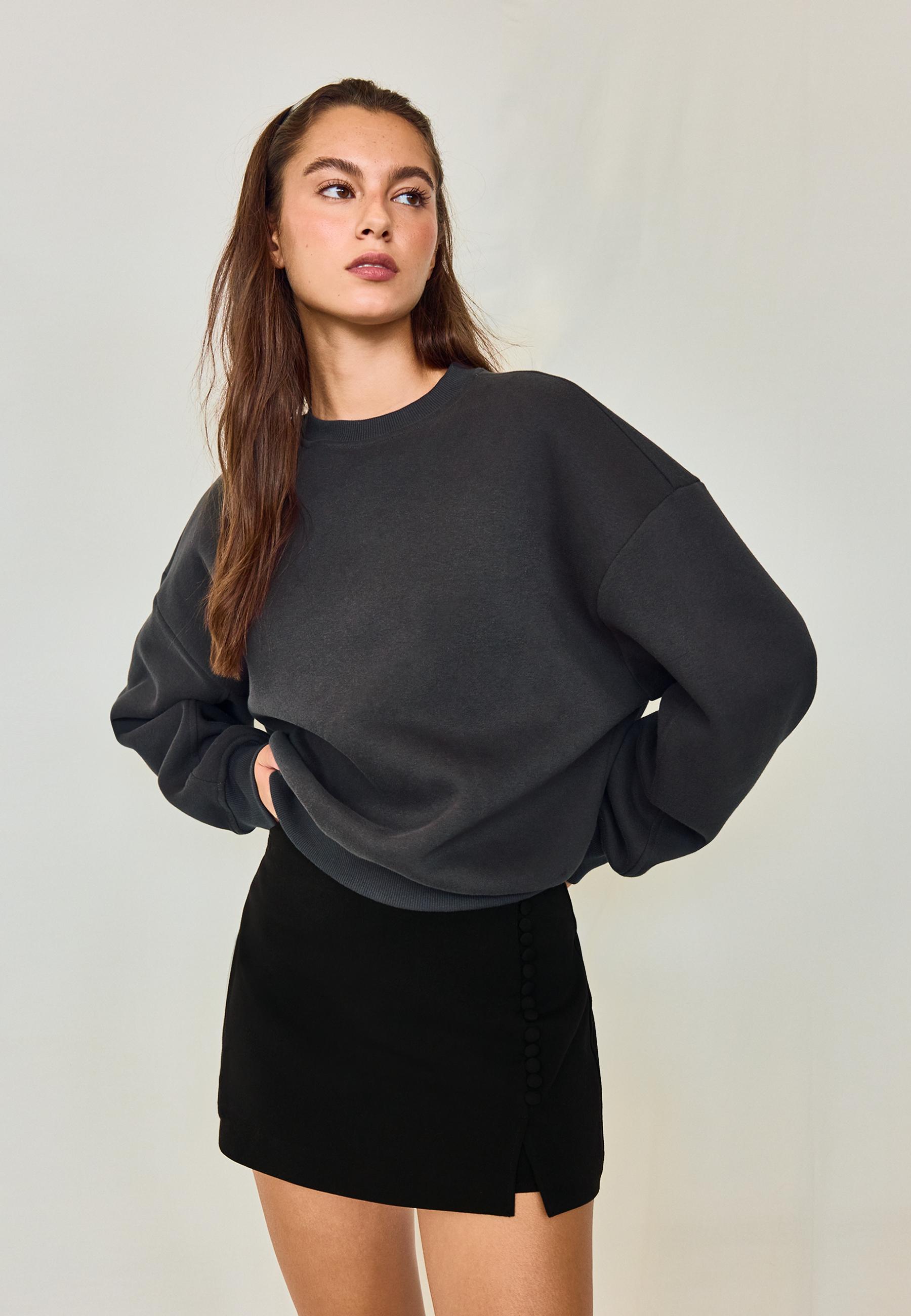 Stradivarius Basic sweatshirt görsel 8