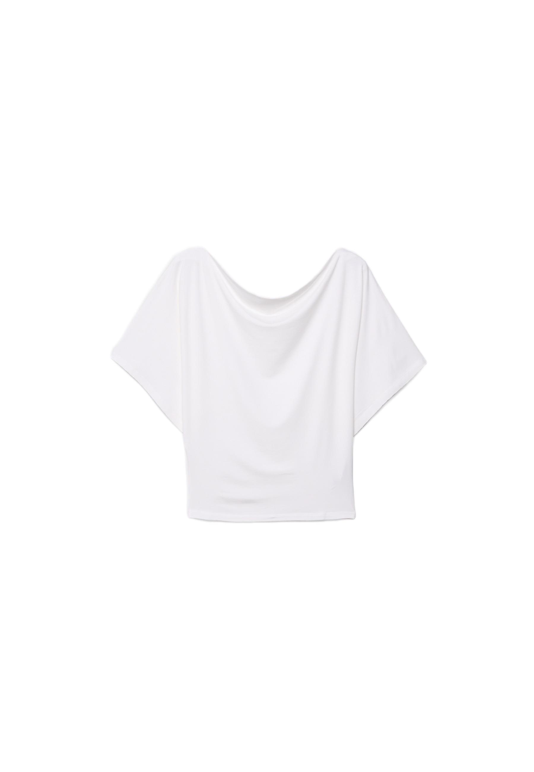 Basic Batwing Sleeve T-Shirt — Ecru