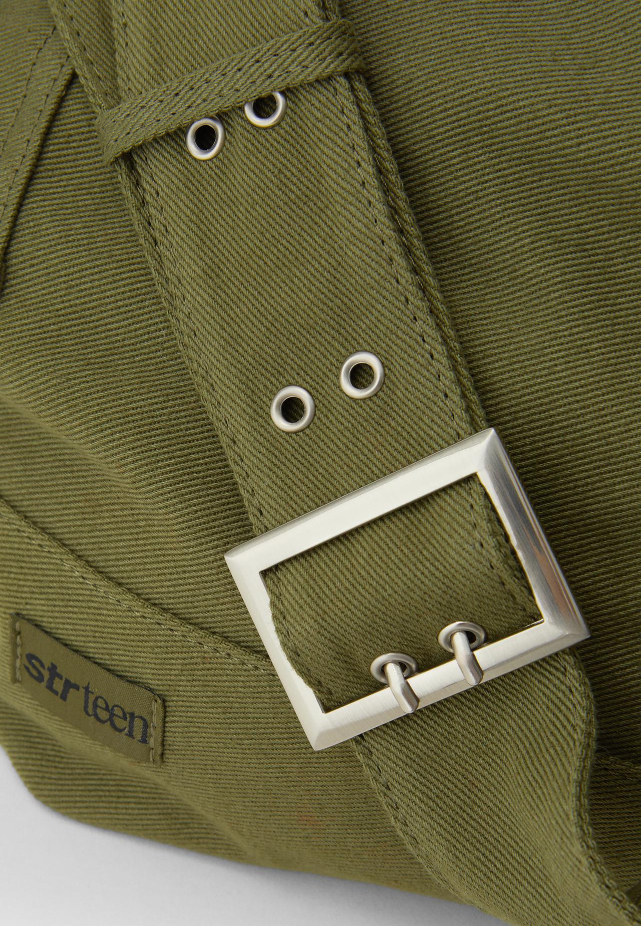 Canvas shoulder bag — Khaki